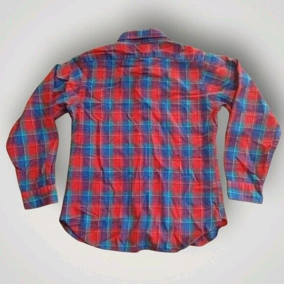 Vintage Sir Pendleton Virgin Wool Button-Up Tartan Plaid Boys Size L USA Made - Picture 8 of 8